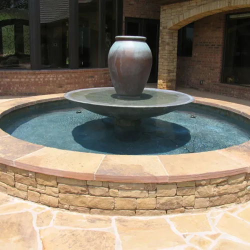 Tumbled Midway Brown Pool Coping