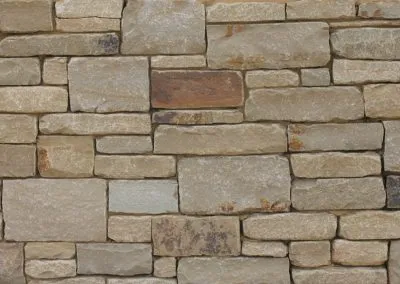 Abbey Tumbled Sandstone Mixed with Midway Brown Tumbled