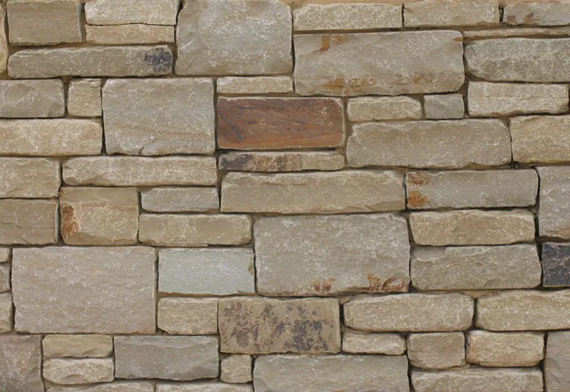 Abbey Tumbled Sandstone Mixed with Midway Brown Tumbled