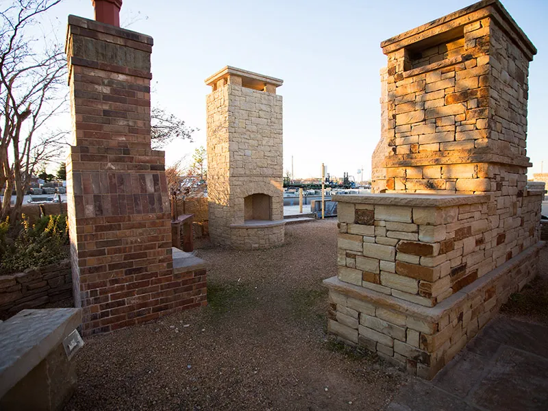 Outdoor Fireplace Stone OKC