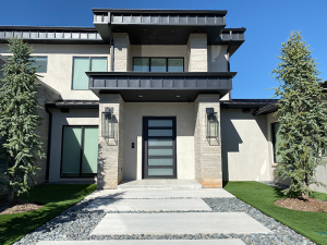 Exterior Upgrades With Charcoal Lueders Stone
