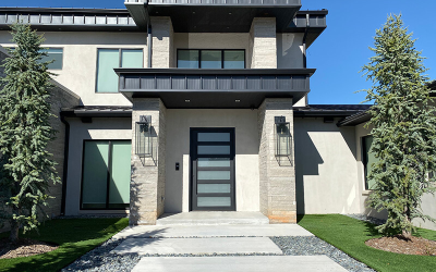 Exterior Upgrades With Charcoal Lueders Stone