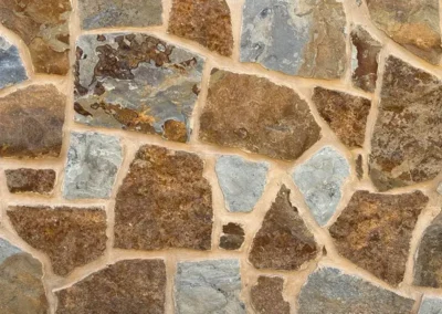 Keota Blue/Brown Irregular with Dark Buff Mortar