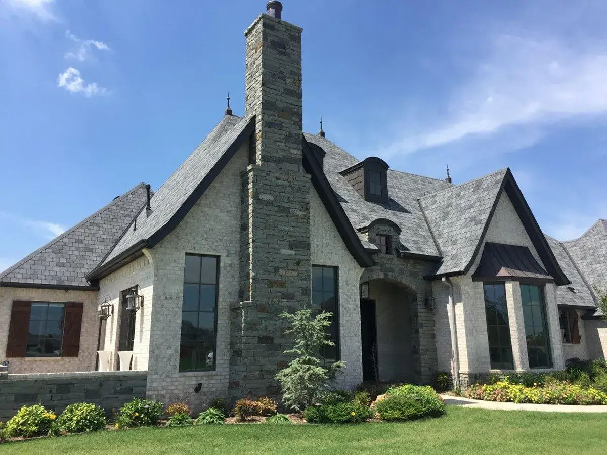 A house made out of natural stone
