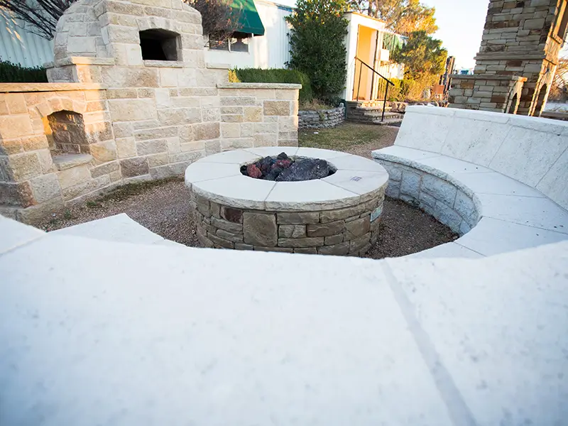 Oklahoma stone fire pit ideas