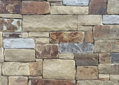 Abbey Blue Brown Tumbled Dry Stack