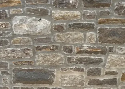 Tulsa Gray Ledgestone With Natural Gray Mortar